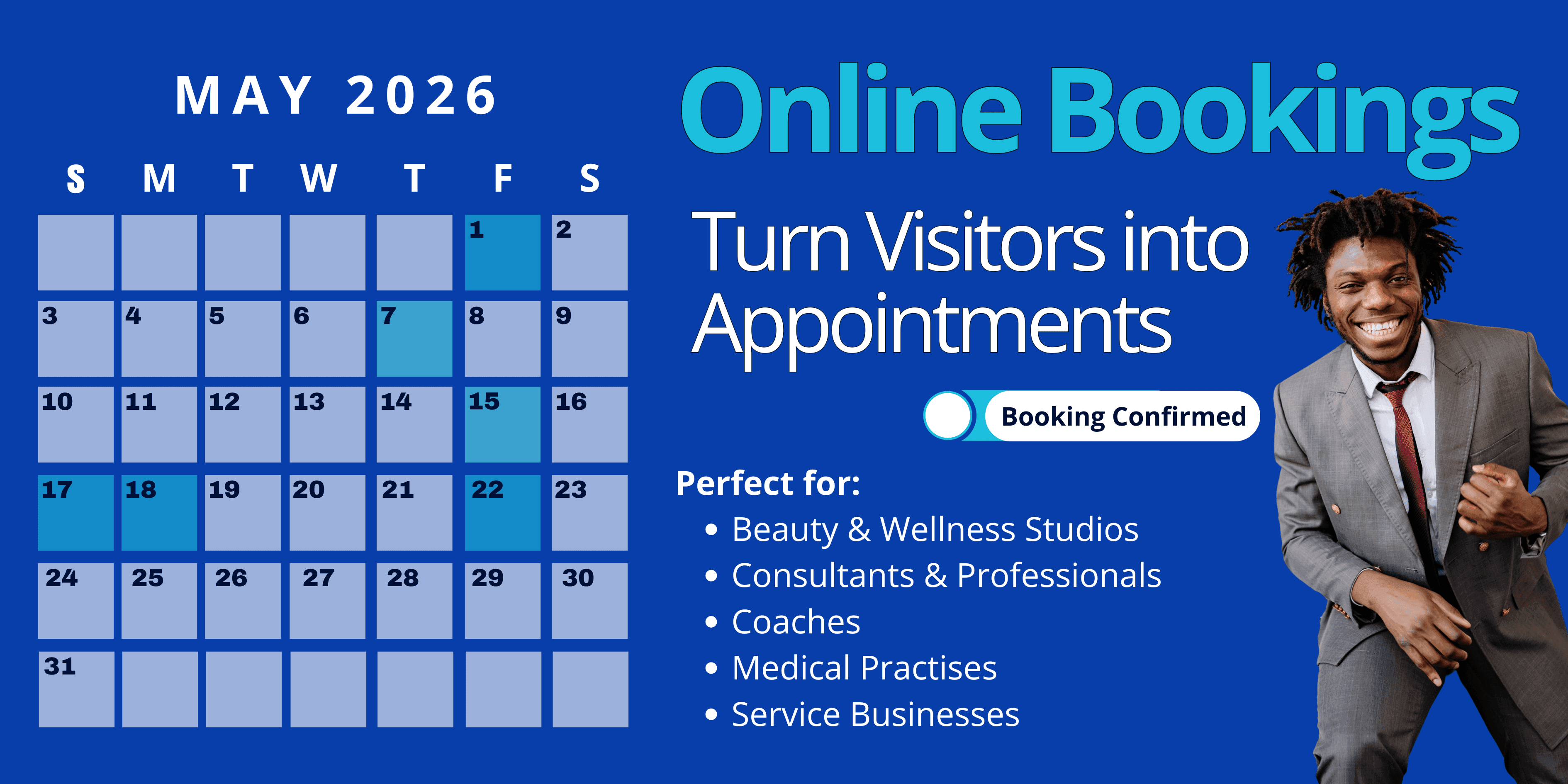 Booking website example