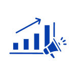 Marketing and sales support icon