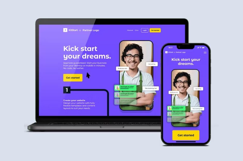 Untitled design - 1 website builder view on mobile and desktop