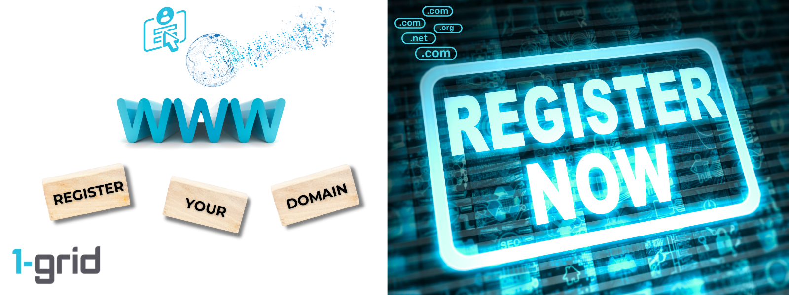 Registering your domain with 1-grid