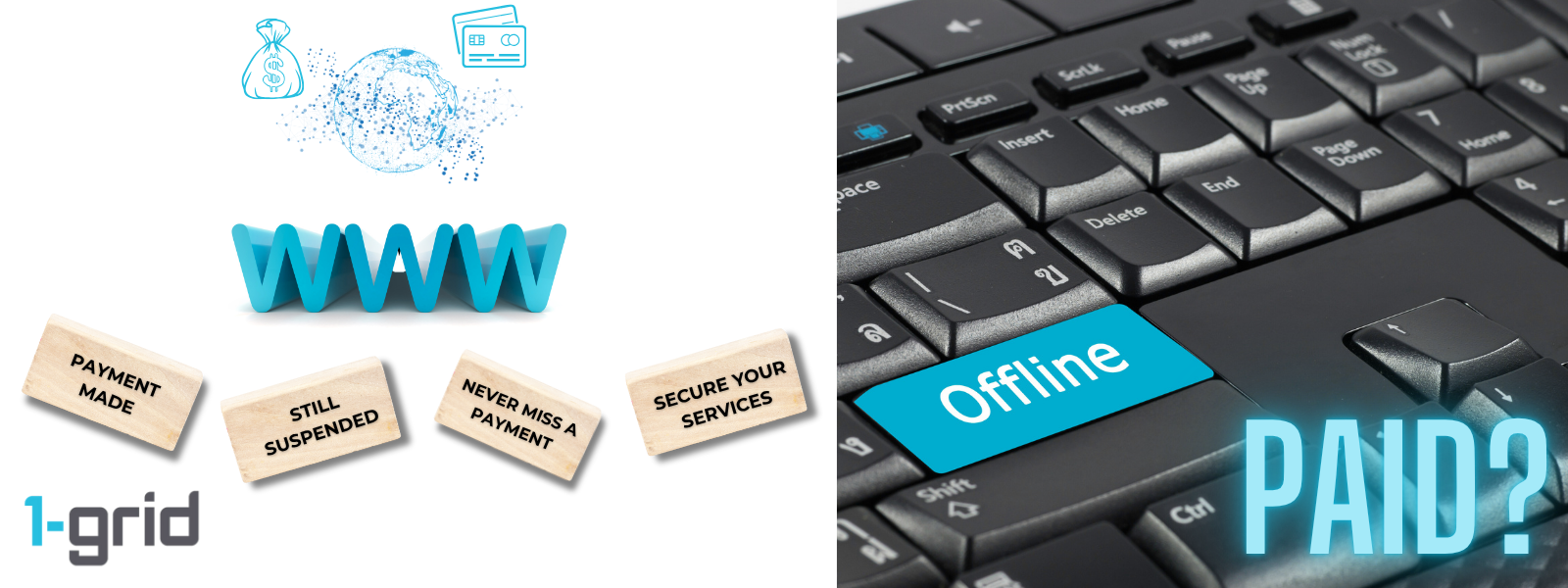 services still suspended after making payment