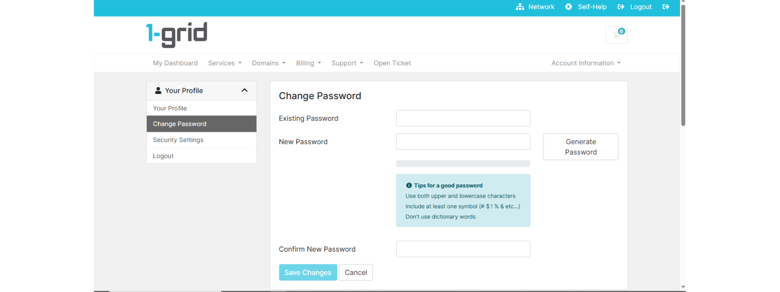 Change your password