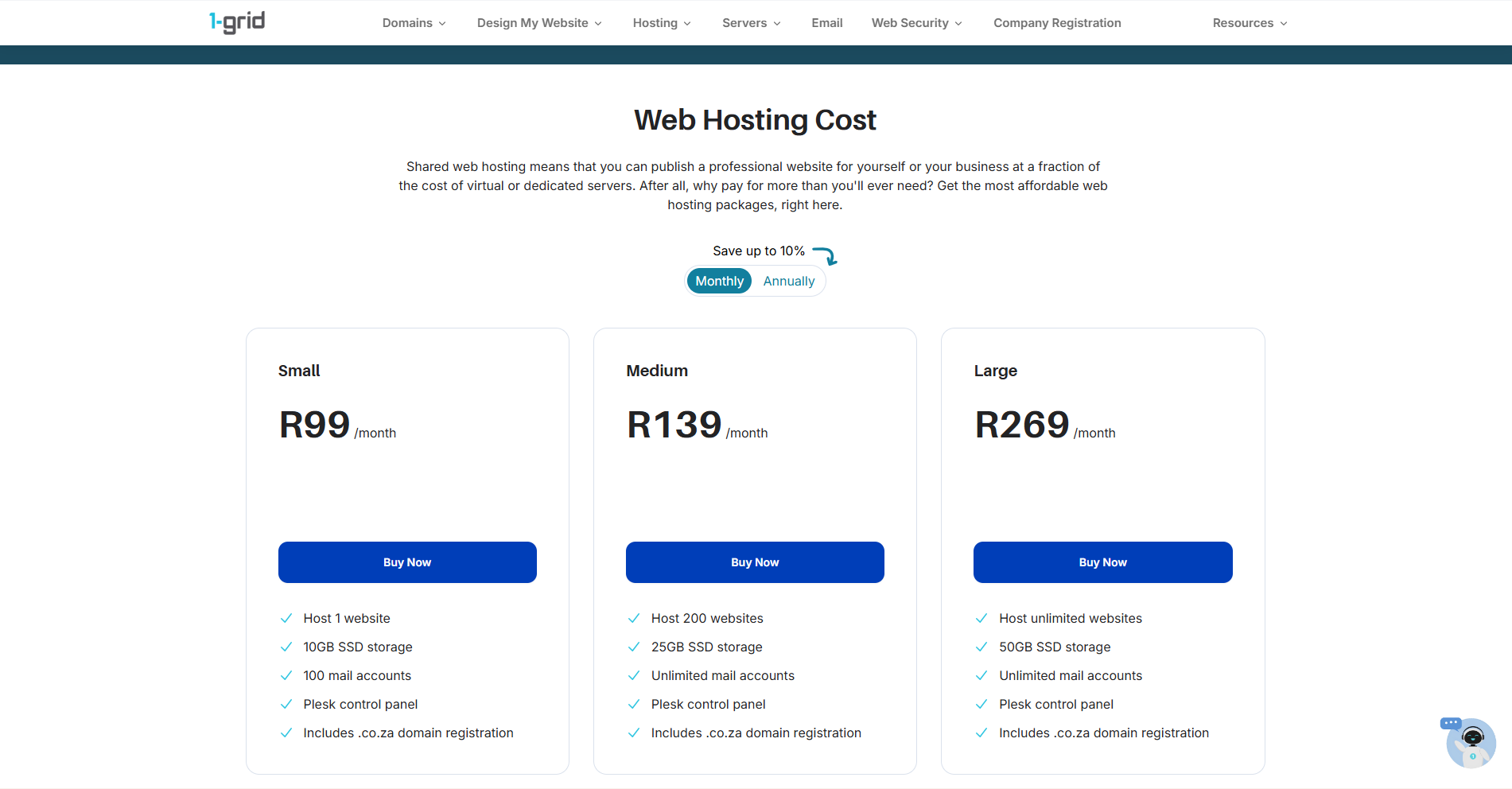 Selecting Buy Now