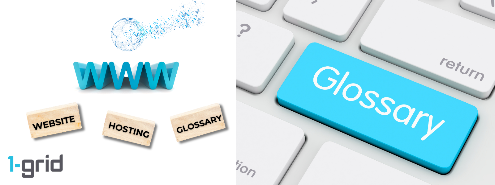 Website Hosting Glossary of Terms with 1-grid 