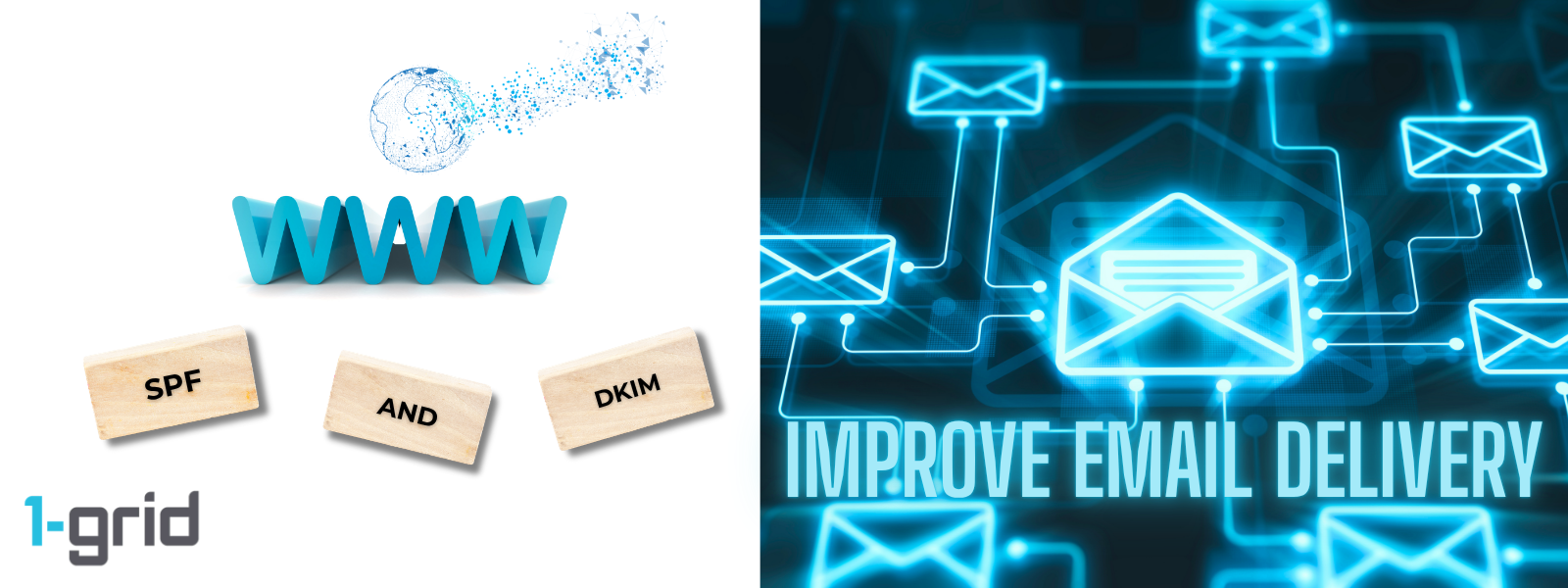 How SPF and DKIM Improve Email Delivery with 1-grid