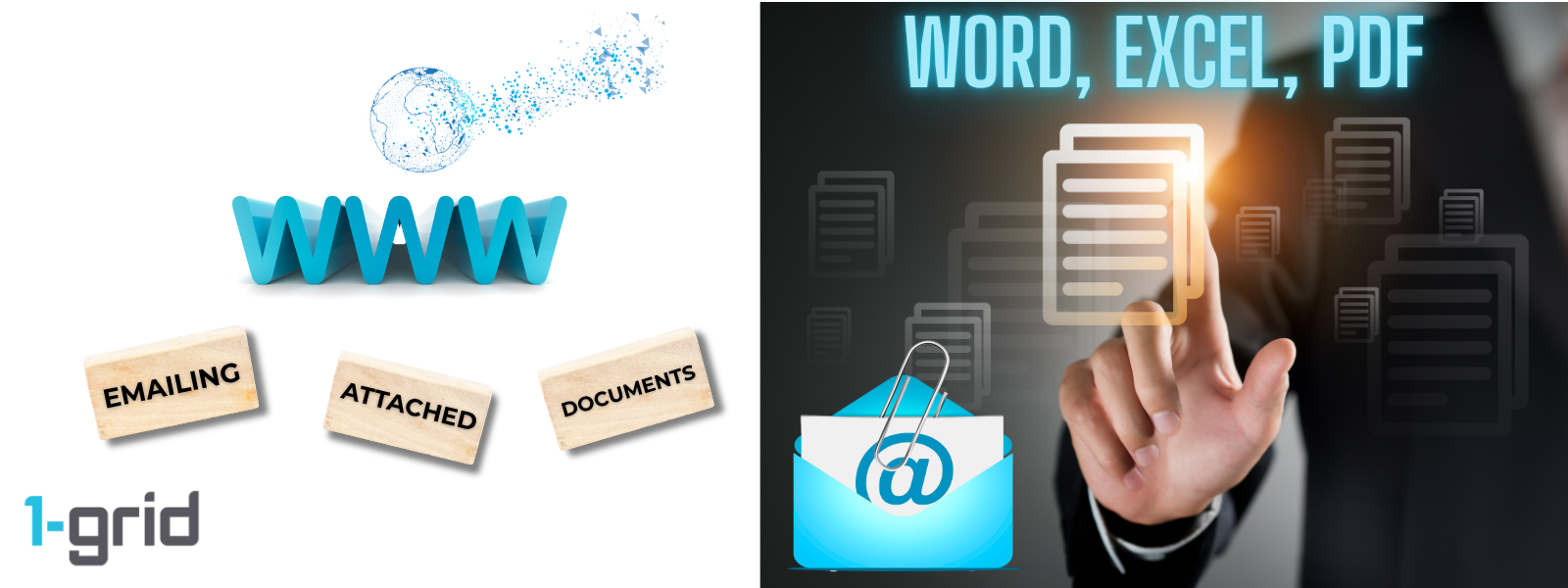 How to Email Word, Excel and Other Documents | 1-grid