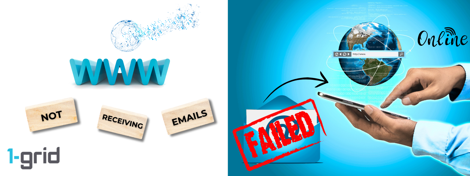 Cannot Receive Email While Internet Connection Works | 1-grid