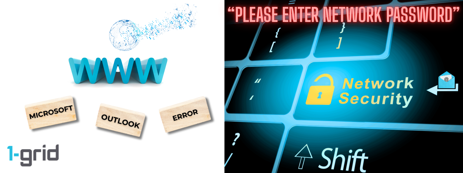 Fix "Please Enter Network Password" Error in Outlook | 1-grid