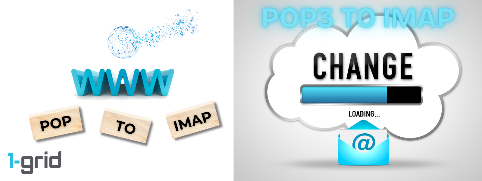 Change POP3 to IMAP: Email Account | 1-grid 