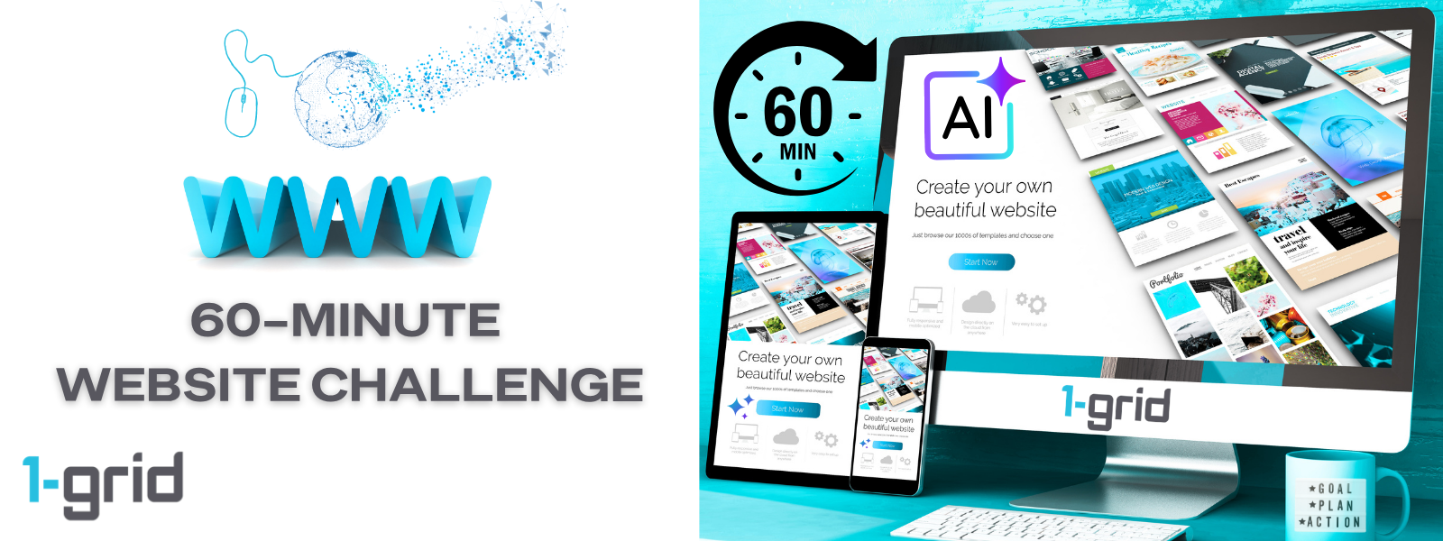 1-grid 60-Minute Website Challenge