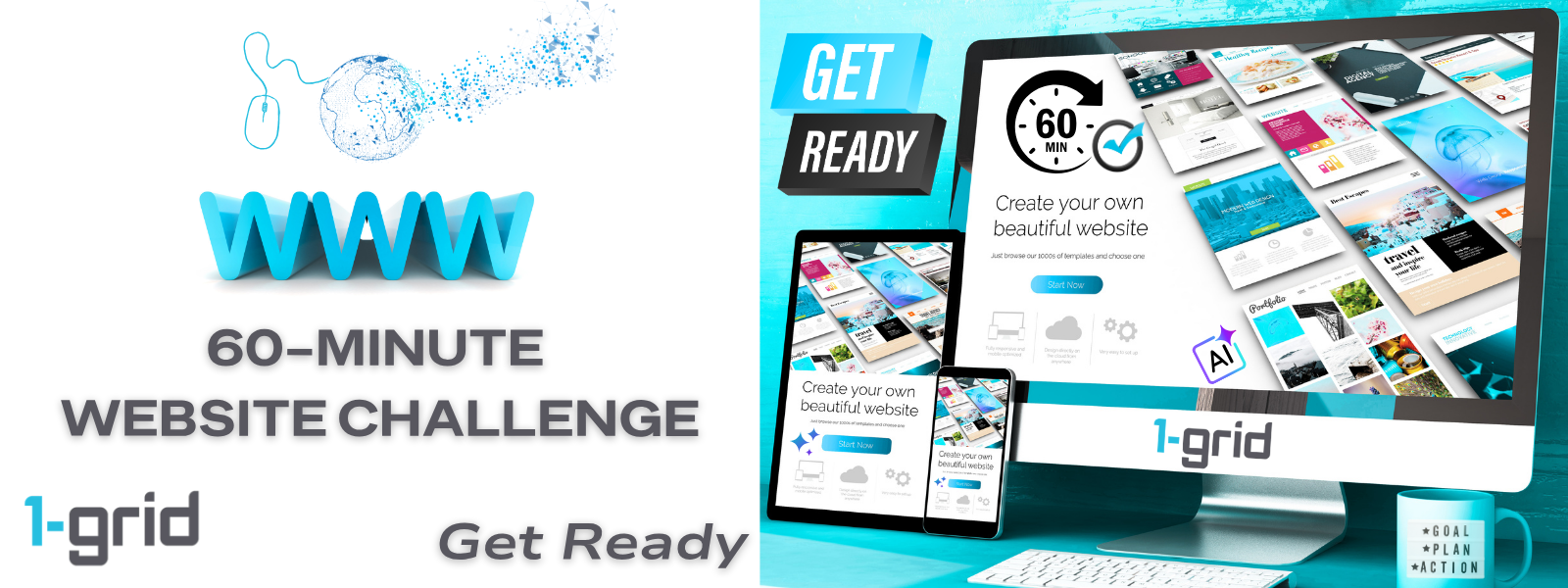 Get Ready for 1-grid's 60-Minute Website Challenge 