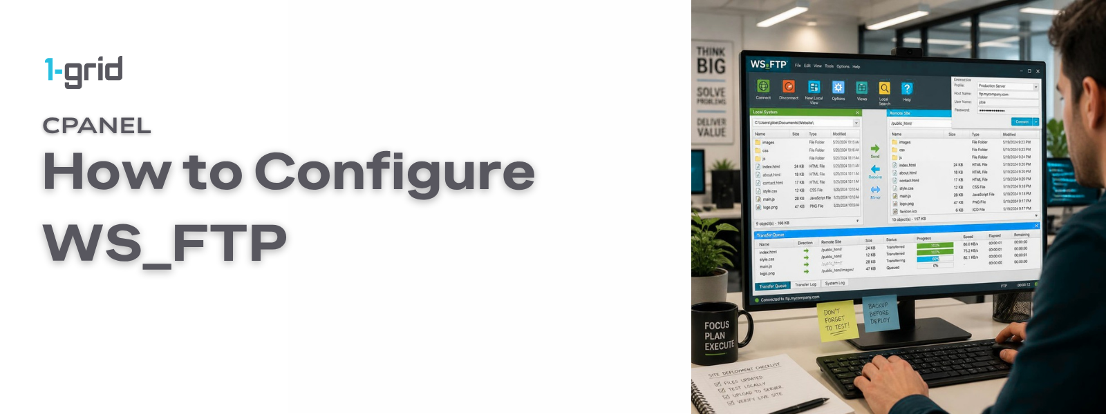 How to Configure WS_FTP | 1-grid