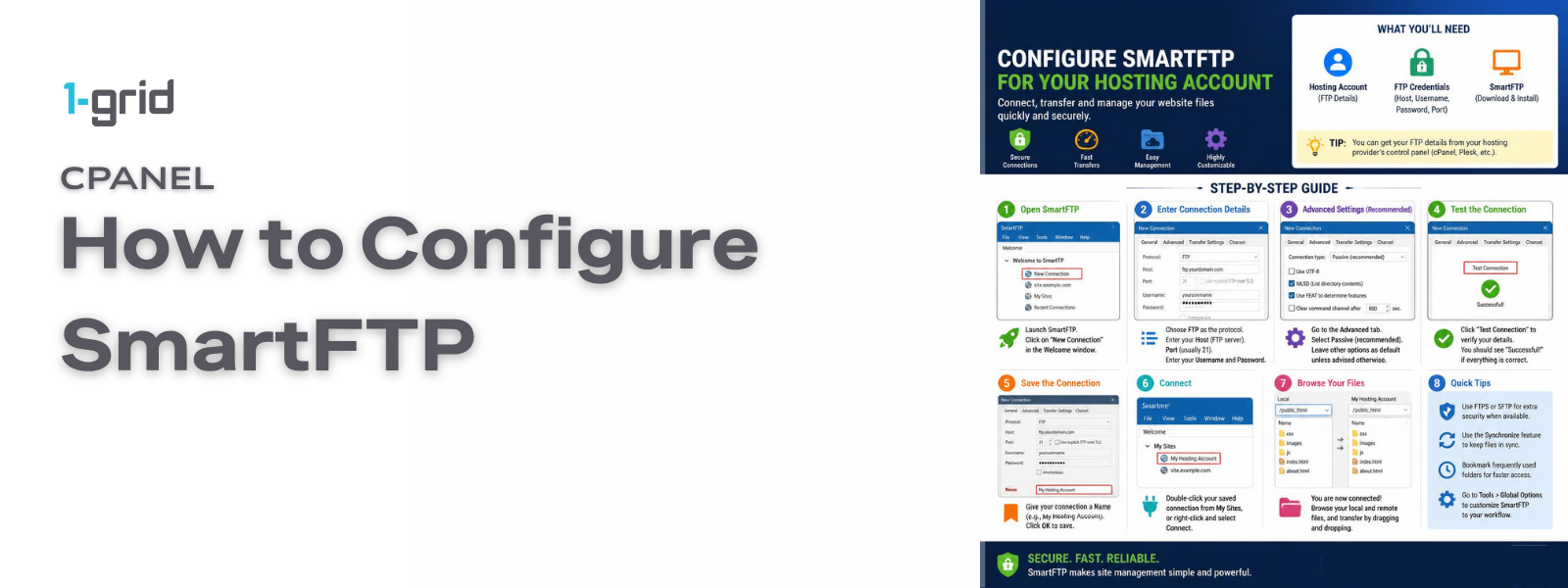 How to Configure SmartFTP | 1-grid