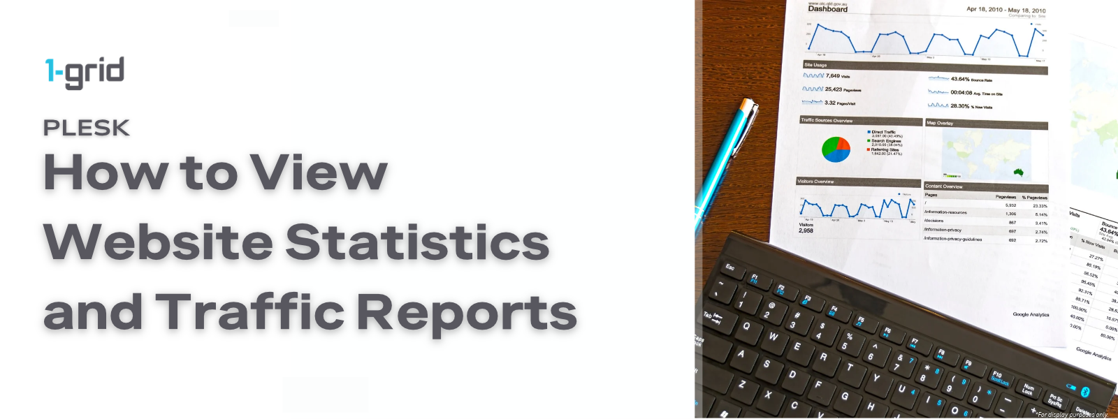 View Website Statistics & Traffic Reports in Plesk | 1-grid 