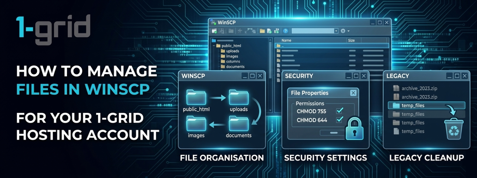 How to Manage Files in WinSCP | 1-grid